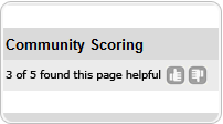 Community Scoring and Feedback